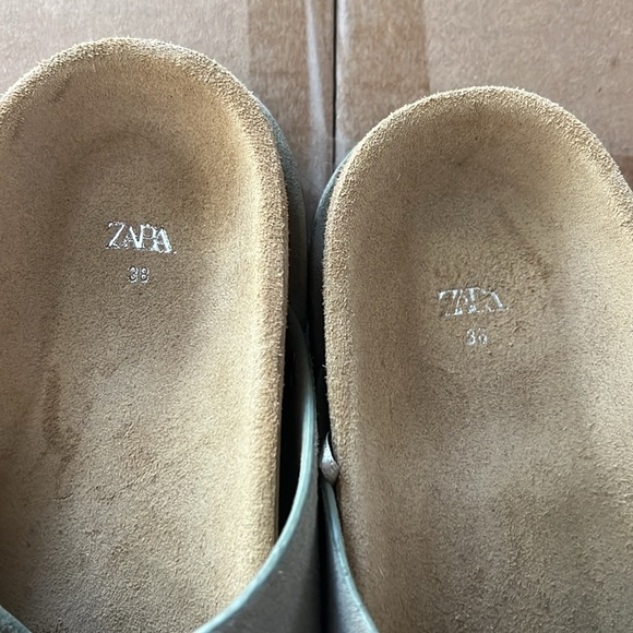 ZARA Buckled suede Sandal size 38 - Picture 5 of 16